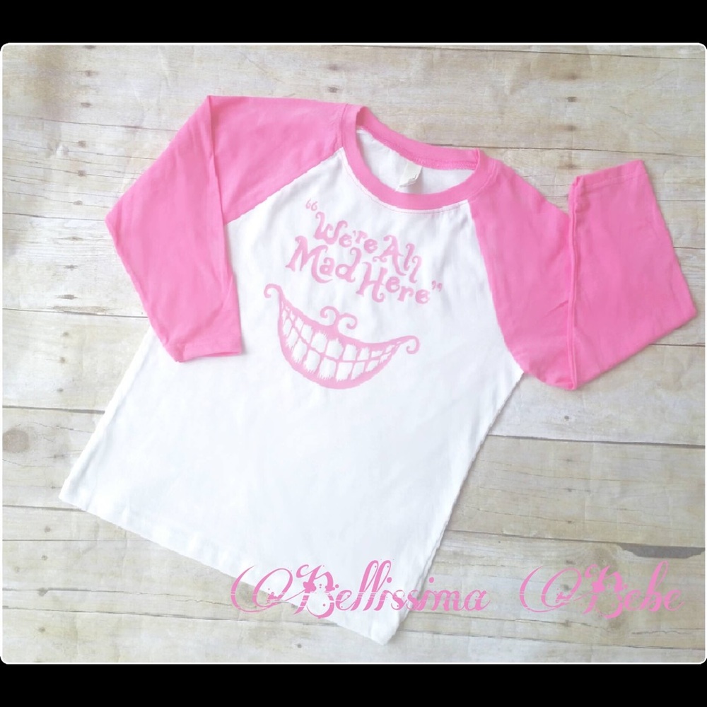 Alice in Wonderland NEW RAGLAN  Youth Small